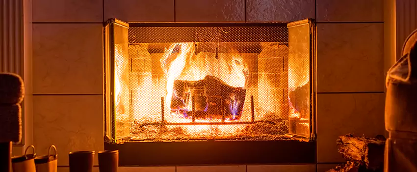 Mendota Hearth Landscape Fireplace Installation in Cloverly, Maryland