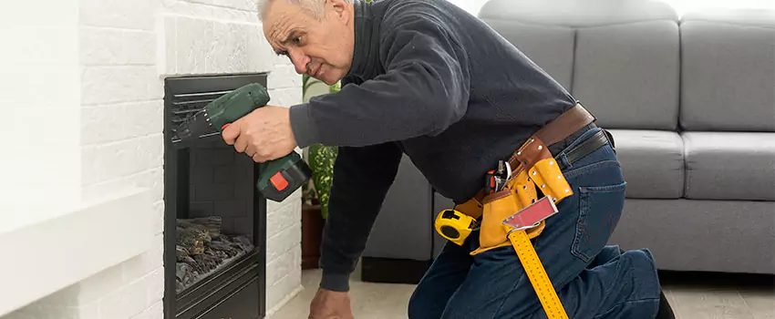 New Indoor Fireplace Installation in Cloverly, Maryland