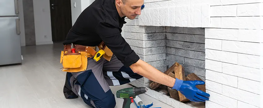 Fireplace Damaged Damper Frame Repair Services in Cloverly, Maryland